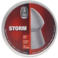 BSA - Can of 250 Storm pointed pellets - 22/5.5mm
