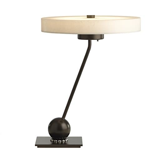 Hubbardton Forge 272865-1016 Disq LED Table Lamp, Cork Shade, Soft Gold Finish