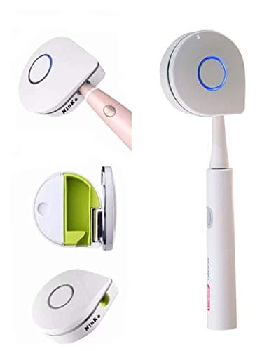NinKe UV Toothbrush Sanitizer, Ultraviolet Antibacterial Toothbrush Cleaner, Portable Toothbrush Sterilizer with Changeable Liners, Good for Oral Health and Beauty