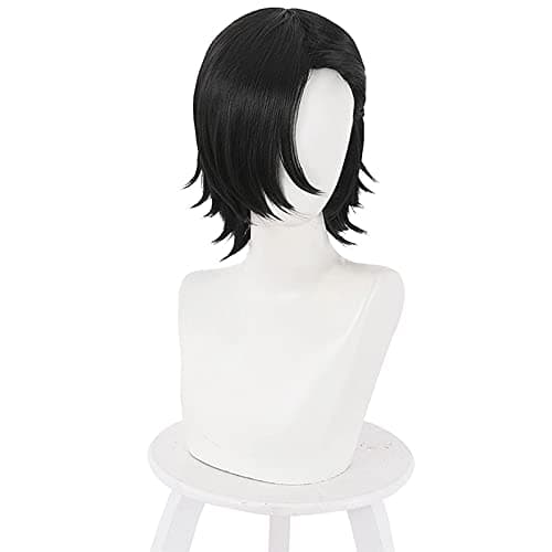 CENZY Yoshino Junpei Cosplay Wigs Anime Jujutsu Kaisen Black Heat Resistant Synthetic Hair Wig Pelucas