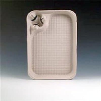 Keyes Fiber FocusMolded Fiber Food Tray with Cup Carrier, CASE of 200, w/FDL Party Picks