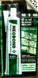 Neobond Silicone Sealant Odorless Non Corrosive to Metal Suitable for Concrete, Stone, Marble, Glass, Aluminium and Plastic, Black 100 G.