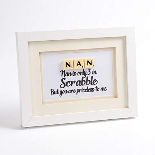 Gift For Nan. Nan scrabble art.Novelty nann Gifts for any Birthday or Occasion – Great Gift