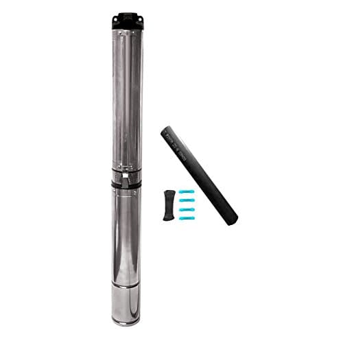 SCHRAIBERPUMP 4" Deep Well Submersible Pump 1.5HP, 230v, 323'head, 140 PSI (max), 10 stages, 22GPM, 2 wire, stainless steel, INCLUDES WIRE SPLICE KIT