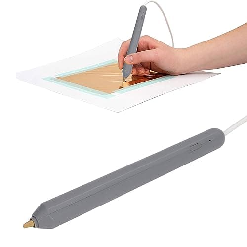 Hot Foil Pen, USB Heat Foil Pens for Stamp and Emboss The Foil On Paper, Stamping Embossing Pen Crafting Tool for Drawing Writing with 4 Size Metal Tips