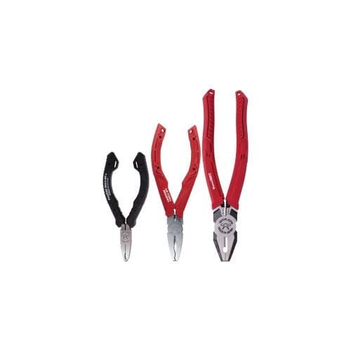 Vampliers3-Piece Screw Extractor Pliers Set. High Carbon Steel Stripped Screw Removal Tools: 8" Linesman Combination Plier, 6.25" Multipurpose Plier & 5" Mini Plier ESD Safe Grip. Made in Japan.
