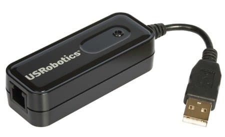 US Robotics 56K USB Softmodem; 56 Kbit/s; USB; 0-50 °C; 20-80%; -20-70 °C; 45 g (USR5639)