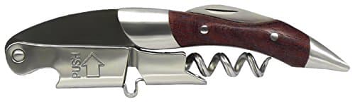 Prestige Wood Inlay Double Lever Corkscrew Insert Sommelier