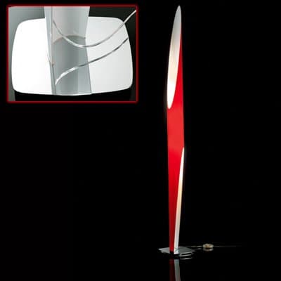 Kundalini Shakti Floor Light Red (Shakti 200 Chrome Finish)