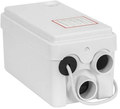 Elite Macerator Lifting Station Domestic Sanitary Waste Pump for Shower Baths or Hand Wash Sink Basins 2 Inlets White