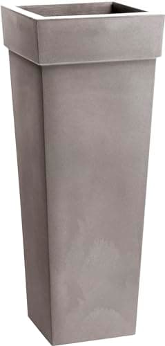 Nicoli R2640S Evolution Matt Rotational Moulding Geryon Vase, Ash, 40 x 40 x 100 cm