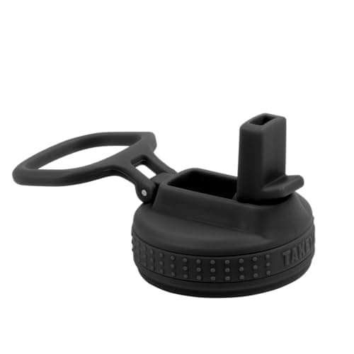 Takeya Actives Straw Lid for Insulated Water Bottle, Wide Mouth, Onyx