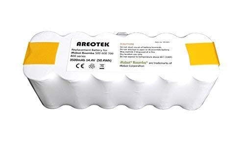 Areotek 14.4V Running Time 2 Hours Replacement Battery for 500 600 700 800 Series Vacuum Cleaners