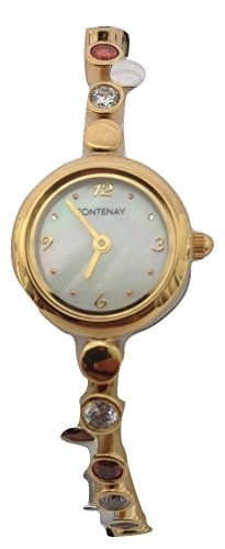 Fontenay Women's 18 Karat Gold Plated Stone Bracelet Watch