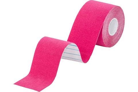 Kinesiology Waterproof & Elastic Therapeutic Cotton Tape for Athletic, Sports Injuries, Ankle, Shoulders, Feet and Wrist (5m x 5 cm) (Pink)