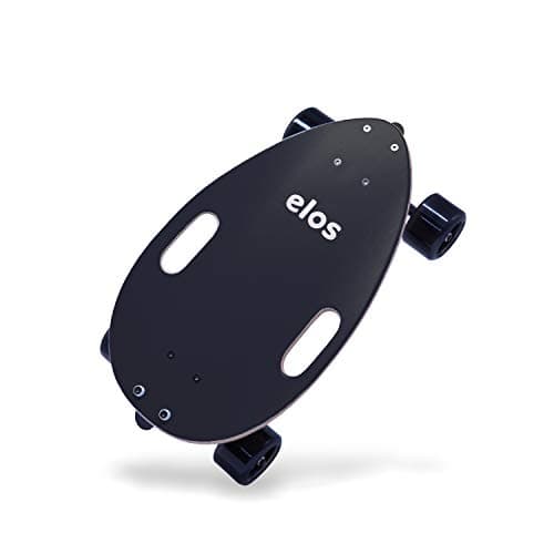 ELOS Mini Longboard Cruiser Skateboards - Premium Lightweight, Portable & Durable Wooden Commuter Cruiser Board. Big Soft Wheels for Beginners & Experienced Riders. Easy to Carry with Handle