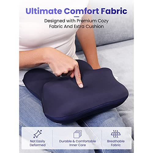 BOB AND BRAD Massager Neck Massager with Heat, 3D Kneading Shiatsu Back Massager of Deep Tissue Muscle Pain Relief Massage Cushion