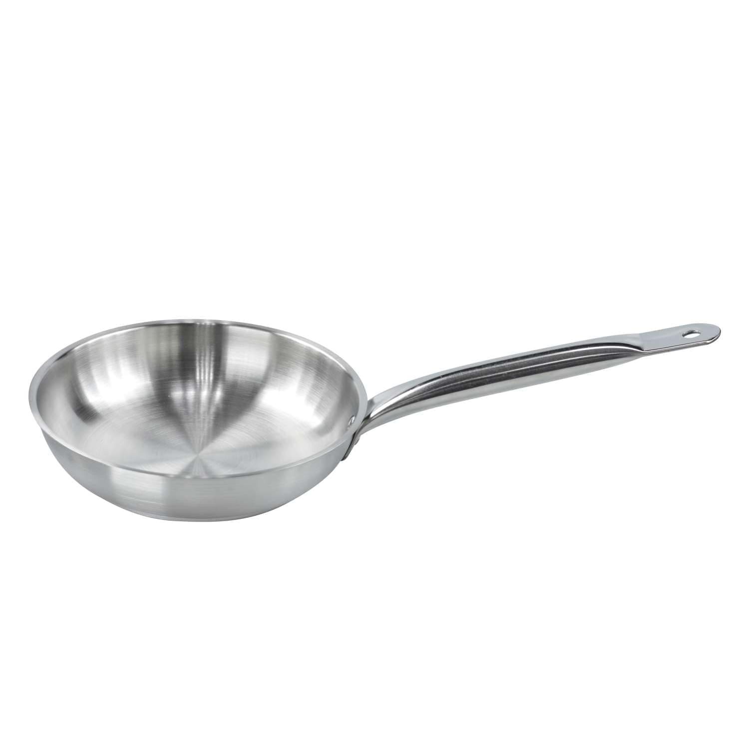 CHEFSET STAINLESS STEEL 18/10 FRY PAN WITHOUT LID 26 CM, FRYING PAN,CI5012