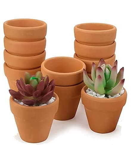 Set of 10 Terracotta Clay Pots - Great for Succulent & Cactus Nursery Planter, DIY Craft Projects, Wedding and Party Favors 4inchx 4inch