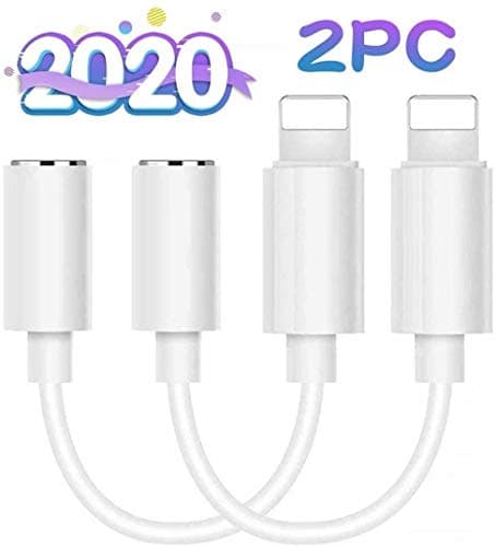 3.5 mm Headphone Jack Adapter With Charger, Phone 7/8/X Audio Adapter 2A Quick Charge Earphones Splitter