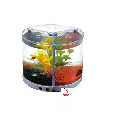 Dophin T-101 Aquarium Betta Fish Mini Tank Rust Resistant -Pack of 3