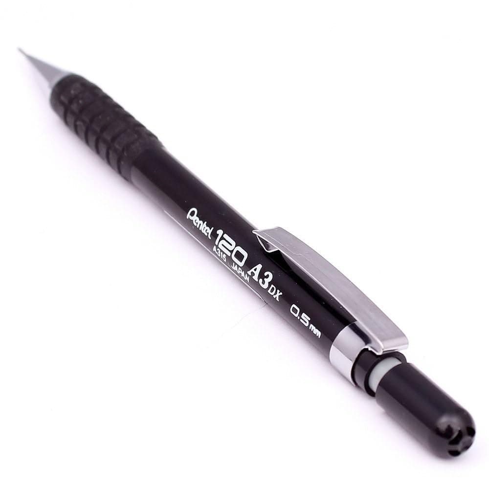 Pentel(R) Sensi-Grip(R) Automatic Pencil, 0.5 mm, Black