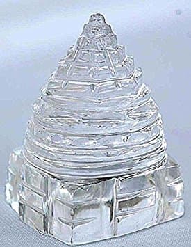 IS4A Sri Yantra Crystal Quartz Shree Yantra-Blessed & Energized for Spiritual Powers, Correcting Vaastu Doshas (imbalances), Enormous Wealth & Prosperity White 20 Gram