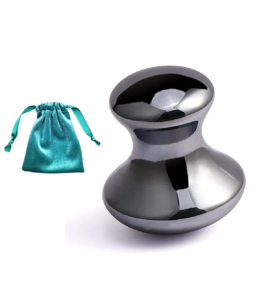 SAEEYCUE Terahertz Stone Mushroom Massager Gua Sha for Face & Eye, Puffiness, Migraine, Pain Relief and Minor Injury, Skin Care Products