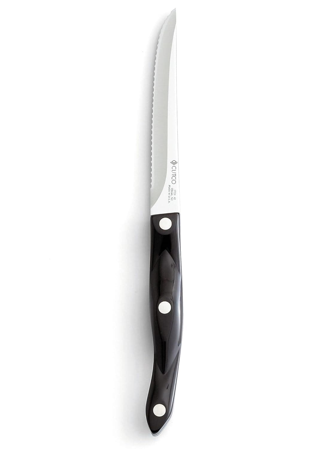 Model 1721 Trimmer with 4 7/8" High Carbon Stainless blade and 5 1/8" classic dark brown handle (often called "black") in factory-sealed plastic bag.
