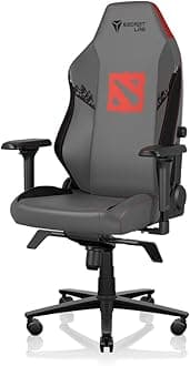 SecretlabTitan Evo Dota 2 Gaming Chair - Ergonomic & Heavy Duty Computer Chair with 4D Armrests, Magnetic Head Pillow & Lumbar Support - Big and Tall 395 lbs - Black/Red - Leatherette