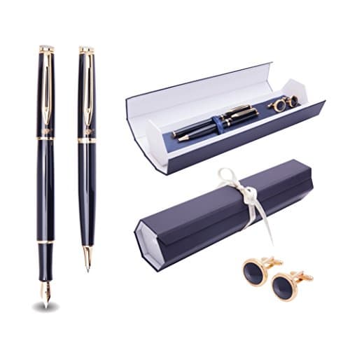 DP Executive Gift Set Fountain Pen and Ballpoint Pen + Elegant Cufflinks - La Marque