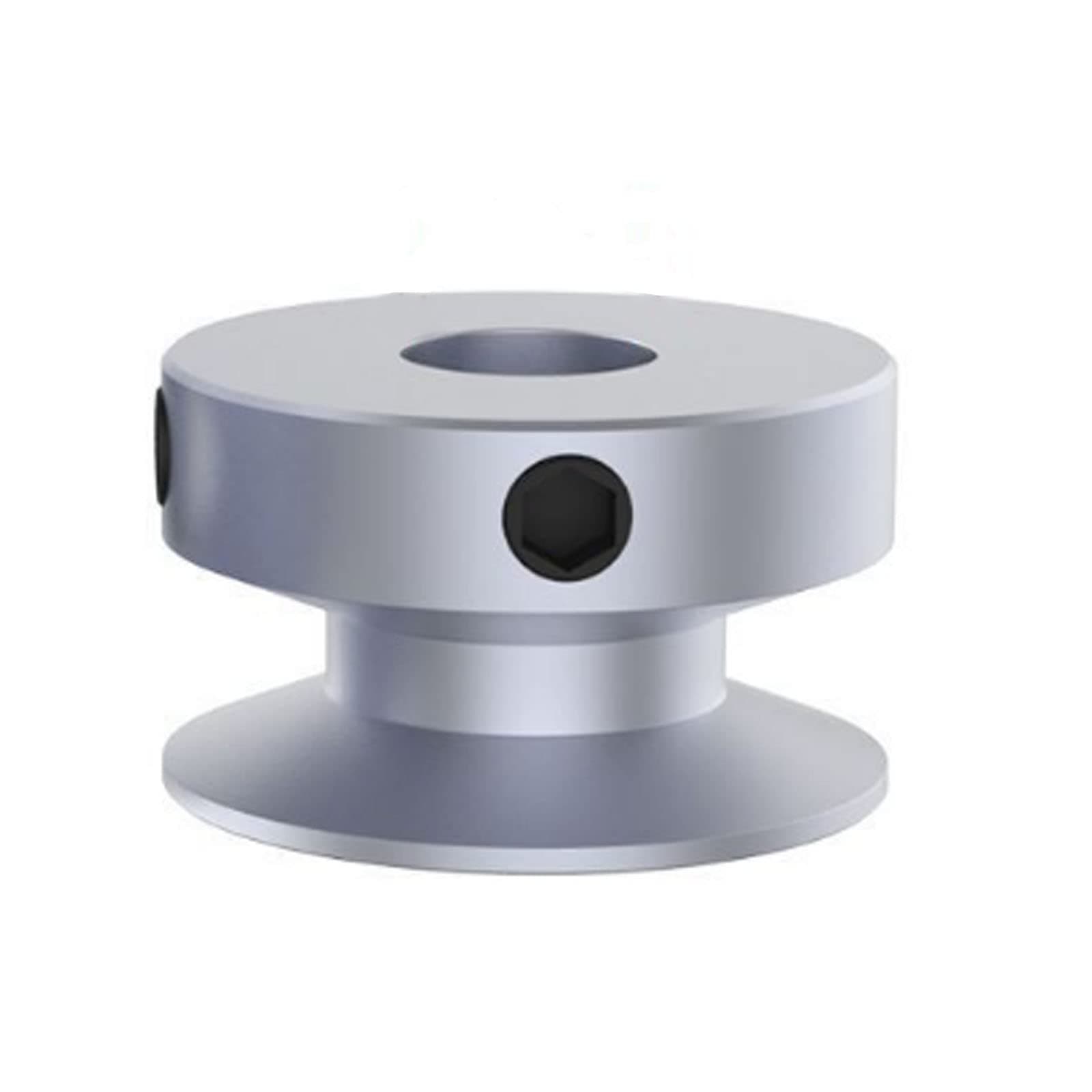 CHANCS Outer Diameter 30mm Single Groove Pulley 6mm Fixed Bore Pulley for Drilling Machine 6MM PU Round Belt