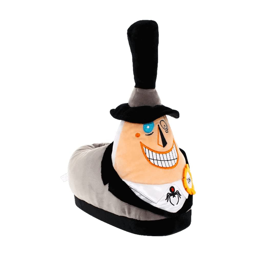 Happy Feet Slippers Officially Licensed Disney and Pixar Character and Figural Mayor of Halloween Town Nightmare Before Christmas Slippers for Men, Women, and Kids, As Seen on Shark Tank (Small)