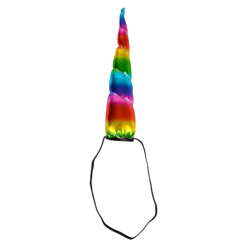 Rhode Island Novelty7" Rainbow Unicorn Horn Headband One Per Order