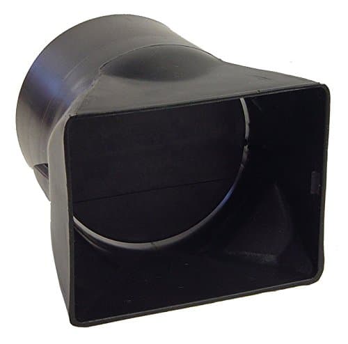 Round Exhaust Ventilation Duct with Backdraft Damper (4-inch)