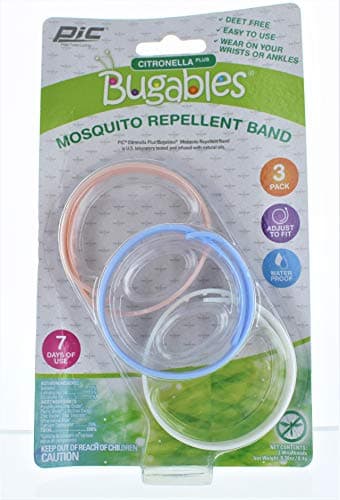 PIC BUG-BAND3 Mosquito Repellent Wristband Pack 3 Count