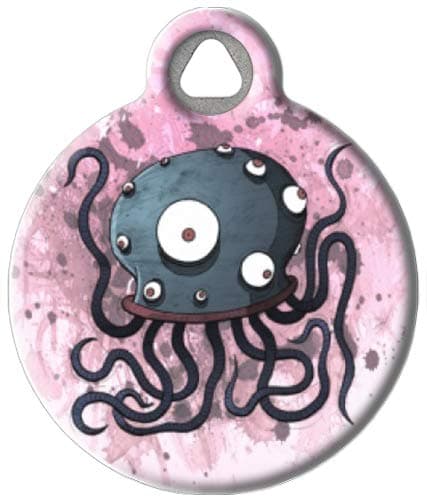 Deep Sea Monster - Custom Pet ID Tag for Dogs and Cats - Dog Tag Art - Small Size
