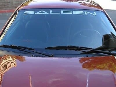 Saleen Mustang Windshield Decal 4"x40", banner, sticker : S281, 5.0, 4.6