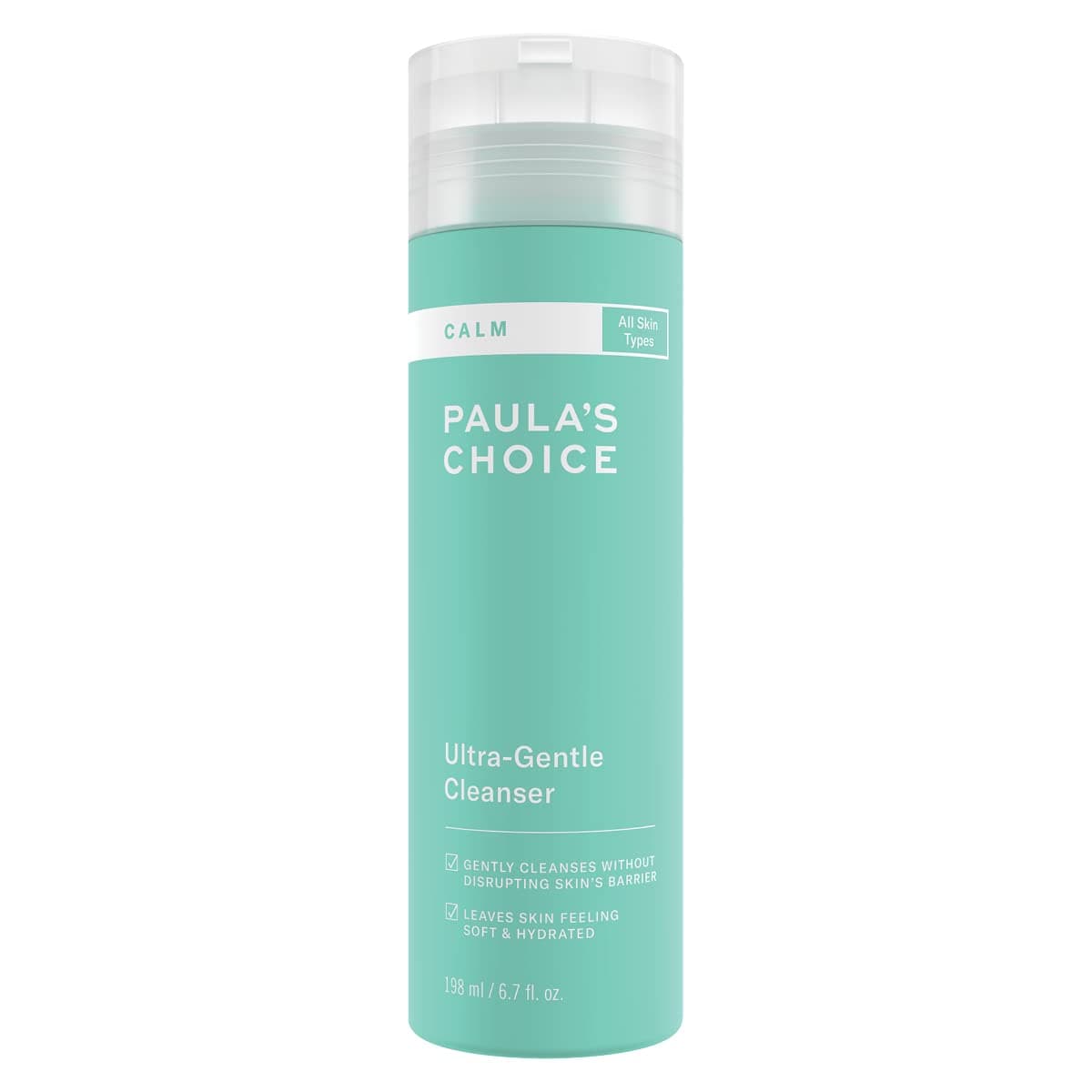 CALM Ultra-Gentle Cleanser - Gentle Face Wash to Remove Makeup & Impurities - Suitable for Sensitive Skin - with Glycerin - All Skin Types - 198 ml