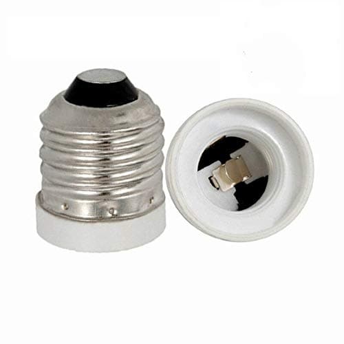 Yi Lighting - E26/E27 to E17 Socket Adapter, Medium Edison Screw to Intermediate E17 Fan ScrewLight Bulb Socket Adapter Converter Reducer (1-pcs)
