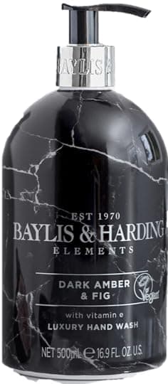 Baylis & Harding Black Pepper and Ginseng Luxury Hand Wash with Added Moisturizers, 500 ml ...UNIQUE