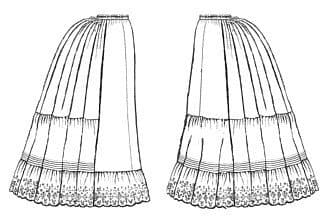 1870-1897 Victorian Petticoats Pattern