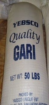 Yellow Garri Gari 20 Lbs (Cassava Grit)