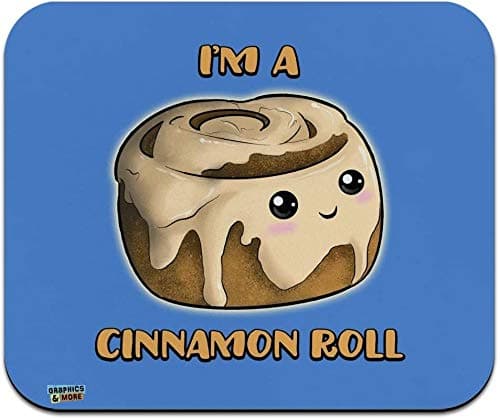 I'm A Cinnamon Roll Kawaii Low Profile Thin Mouse Pad Mousepad