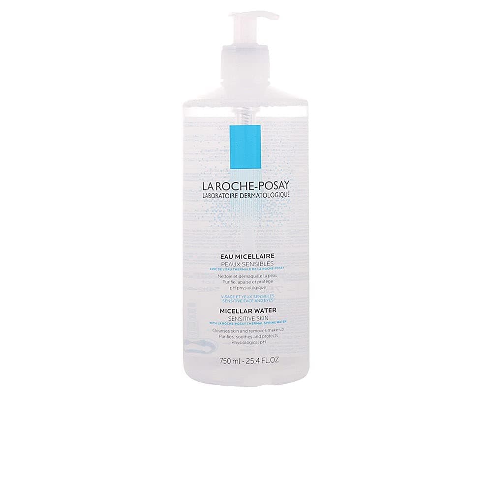 La Roche-Posay Micellar Cleansing Water Facial Cleanser and Makeup Remover for Sensitive Skin, 25.4 Fl oz.