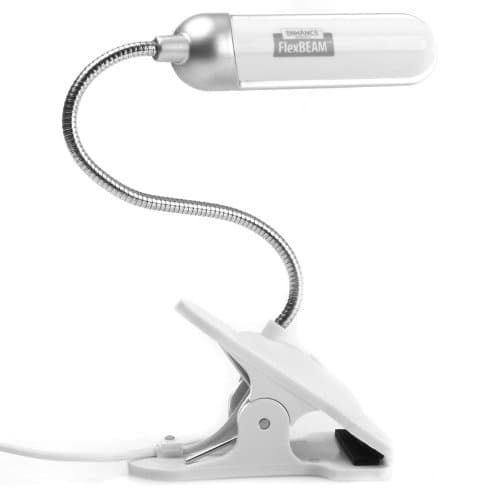 ENHANCE USB 2.0 Clip Light with Stand 7 LED Book Light Lamp, Rechargeable and Flexible Travel Light for Reading at Night and Eye-Friendly - Compatible with Apple Macbook, Macbook Pro, iMac,etc