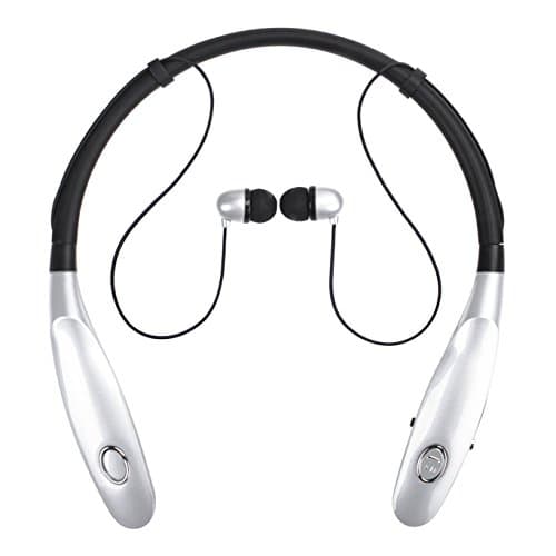 Bluetooth Headphones 14Hr Working Time, Truck Driver Bluetooth Headset, Wireless Magnetic Neckband Earphones, V4.2 Noise Cancelling Earbuds w/Mic, Compatible with Any Bluetooth Equitments