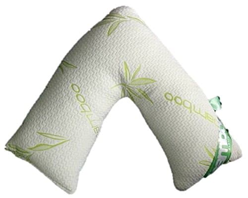 The Earl® Luxury Anti Bacterial V Shaped Memory Foam Body Support, Maternity, Orthopaedic, Nursing & Pregnancy Pillow with Organic Bamboo Fabric Cover with Free V CASE