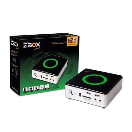 Zotac ZBOXNANO-AQ01-P AMD A4-5000,4GB RAM,500G HDD, AMD HD8330 graphics integrated by CPU,Mini PC