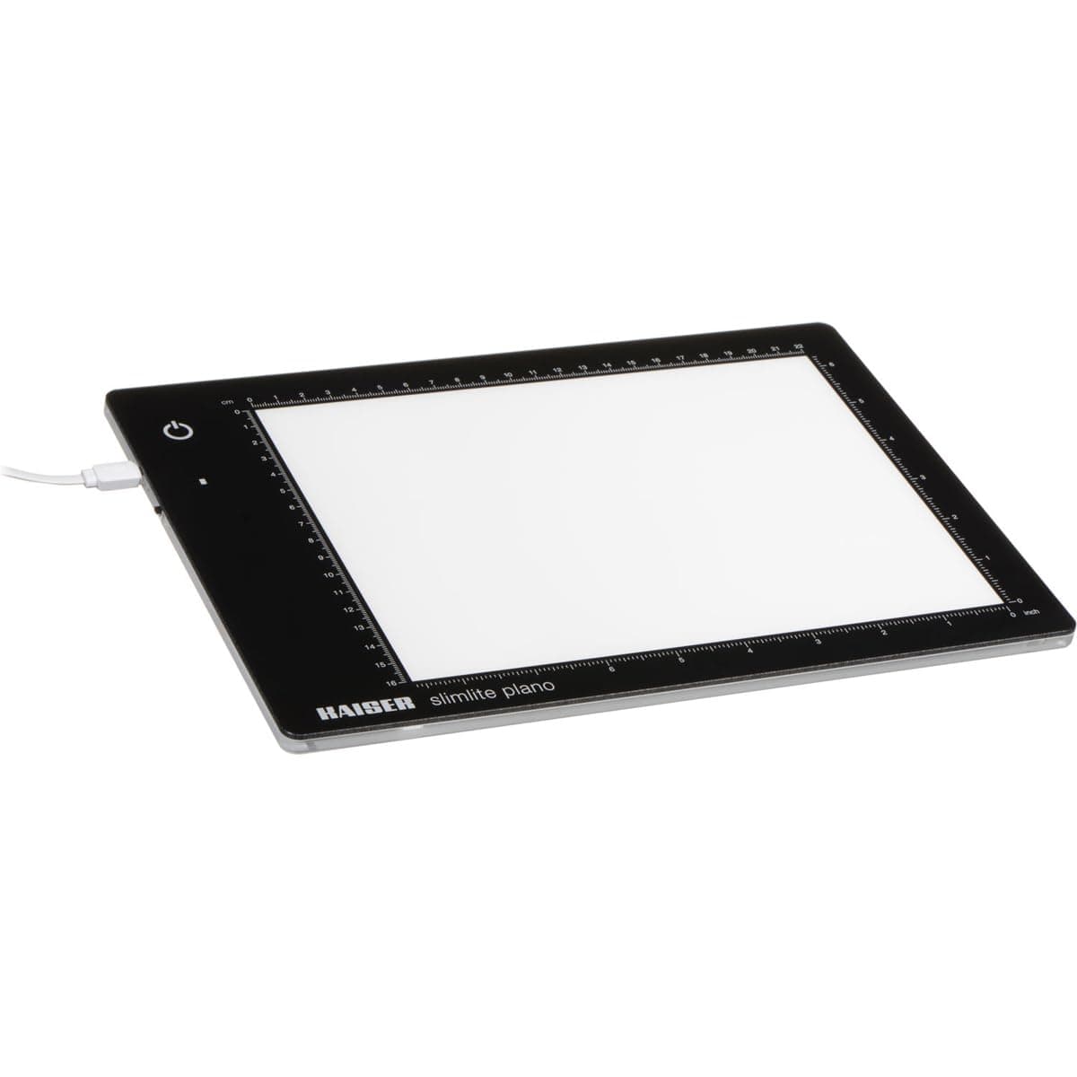 Kaiser Slimlite Plano 5000K 8x11 Battery/AC Lightbox with USB Cable and Charging Adapter